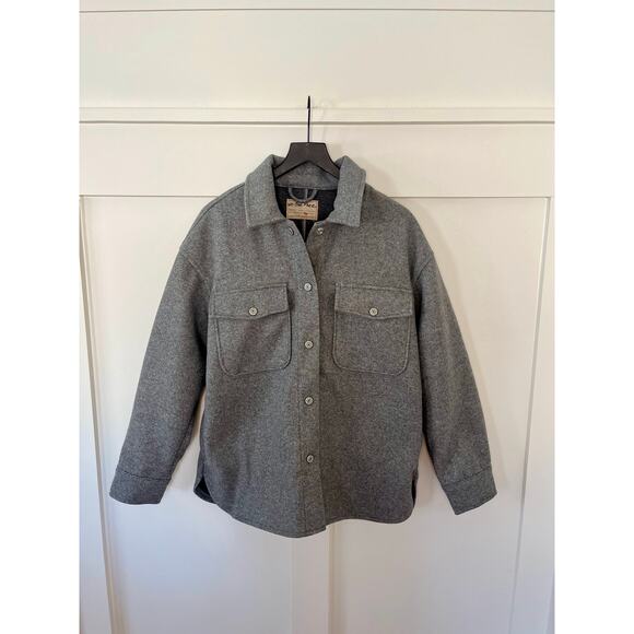 Free People Lola Shirt Jacket Grey Size XS - Picture 2 of 4